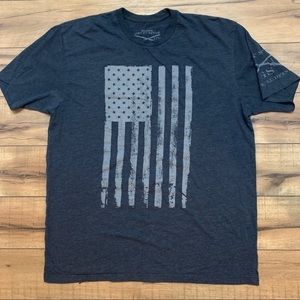 Grunt Style American Flag T-Shirt - Size XL